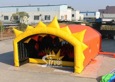 Outdoor 13x6m Stars Tunnel Adults Inflatable Obstacle Course With Tent Cover For Inflatable 5k Run