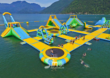 63x36m giant floating island inflatable water park for summer entertainment