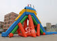China extreme giant adults hippo inflatable slide with pool ended for sea shore water park
