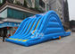 Hit and Run 6 lanes giant inflatable adult slide for outdoor mud run adventure