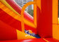 Commercial Rainbow Bounce house with slide For Kids Outdoor Fun Fair