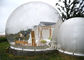 Outdoor Clear Top Resort Inflatable Lodge Bubble Hotel With Framed Small Dome N Capsule Tunnel
