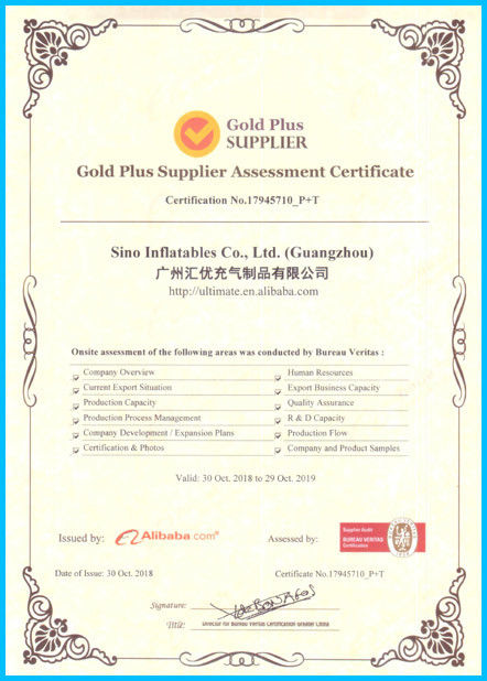 China Sino Inflatables Co., Ltd. (Guangzhou) Zertifizierungen
