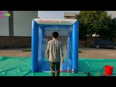 2.5x2m airtight portable inflatable disinfection tunnel tent with affordable spary machine