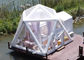 Starry Night Airtight Polygon Camping Tent Inflatable Bubble Hotel Dispense With Permanent Electricity Blower