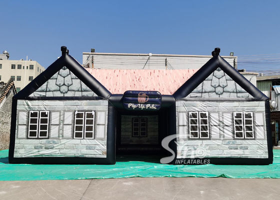 11x6m kundenspezifisches Gaint Knall-oben irisches aufblasbares Kneipen-Zelt im Freien mit komplettem Digital-Drucken für Verkauf